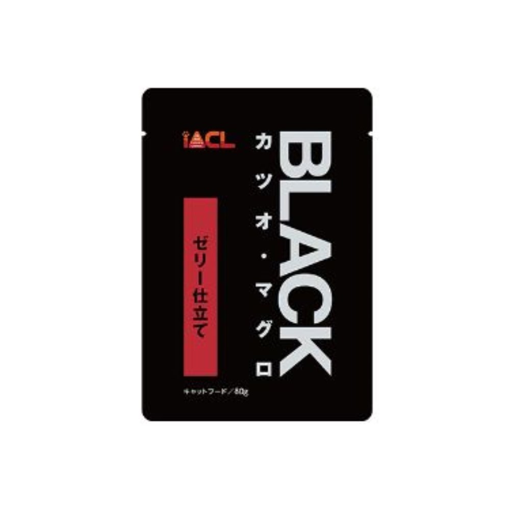 イトウアンドカンパニーリミテッド(ペット用品) ブラック/BLACK カツオ・マグロ ゼリー仕立て 80g×14個 猫缶、ウエットフードの商品画像