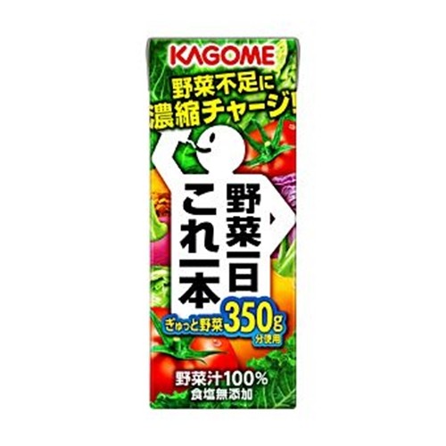 KAGOME 野菜一日これ一本 200ml×12本 紙パック 野菜一日これ一本 野菜ジュースの商品画像