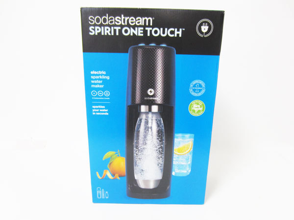 ソーダストリーム SPRIT ONE TOUCH スターターキット（ブラック） Amazon｜スピリット ワンタッチ ブラック スターターキット