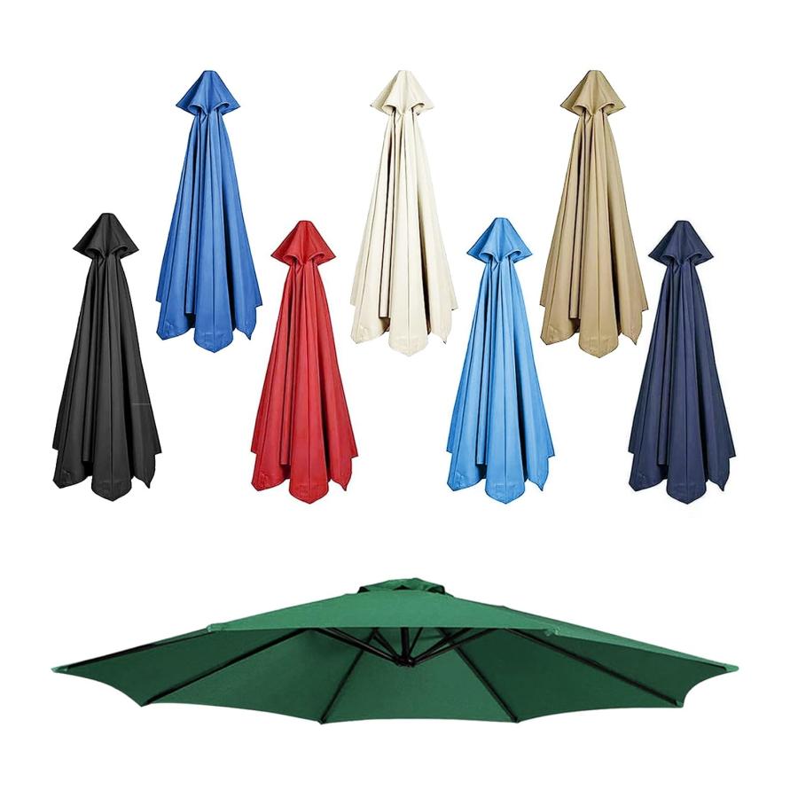  parasol umbrella cloth diameter 200cm/270cm/300cm waterproof for exchange umbrella cloth sunshade garden parasol for change cloth UV cut large umbrella cloth for exchange Sand ga-