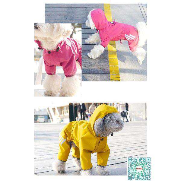  dog for raincoat medium sized dog small size dog rainwear Kappa dog clothes waterproof dog pet clothes dog wear pet poncho rainy season walk outing rainproof pet 