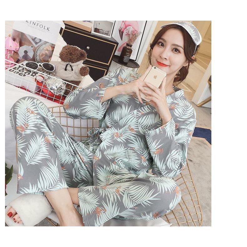  jinbei room wear pyjamas top and bottom set long trousers long pants long sleeve Samue lady's woman lovely stylish part shop put on nightwear Japanese clothes Japanese clothes to