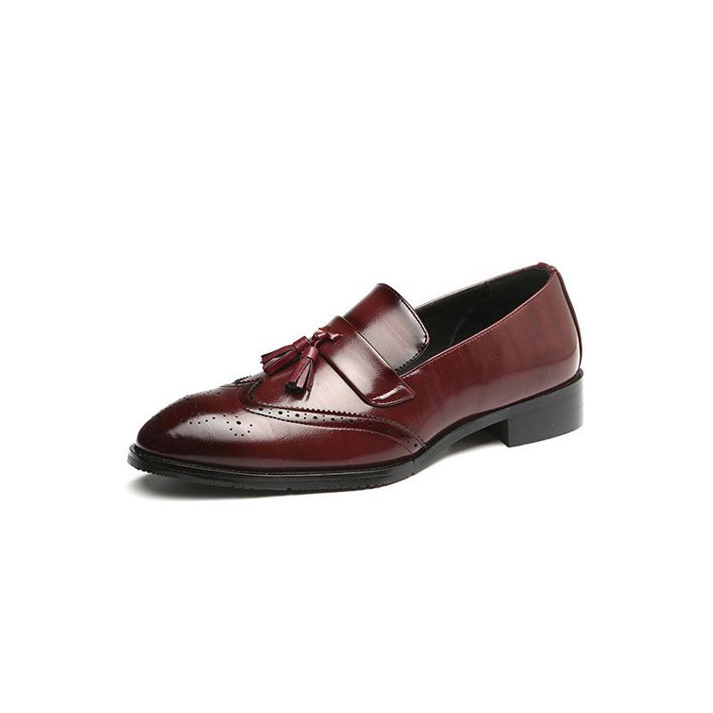  туфли без застежки мужской обувь Loafer мужской кисточка Loafer кожа обувь усталость нет джентльмен обувь модный ..... усталость нет 