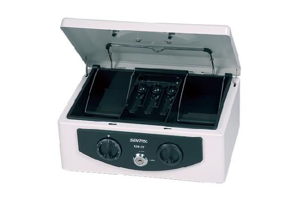 セントリー キャッシュボックスシリーズ シリンダー＋ダイヤル式 手提金庫 ASB-27 ホワイト キャッシュボックス、手提げ金庫の商品画像