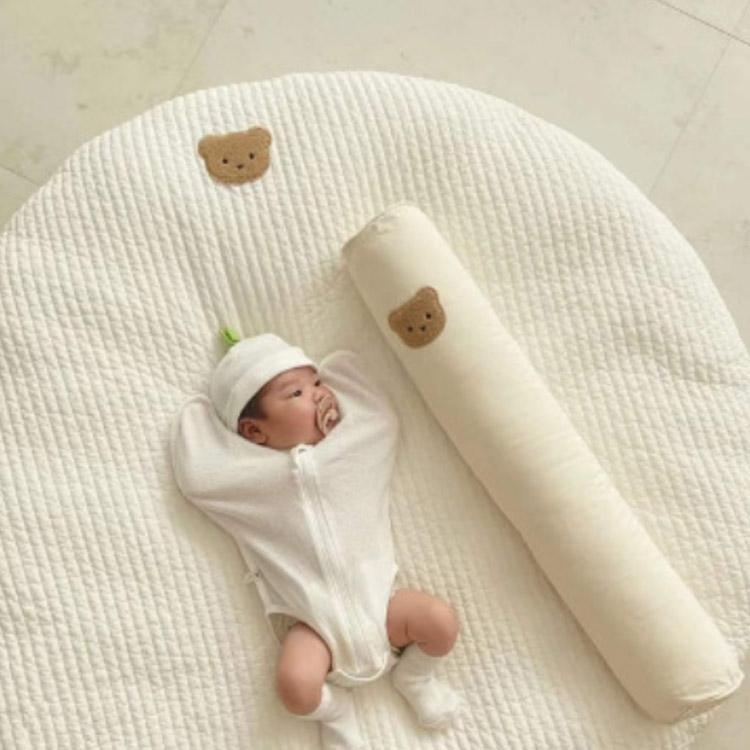  Sunny коврик baby коврик круглый лежать на полу .. искусство месяц . фото коврик хлопок младенец . днем . коврик вышивка медведь цветочный принт заяц белка оливковый 