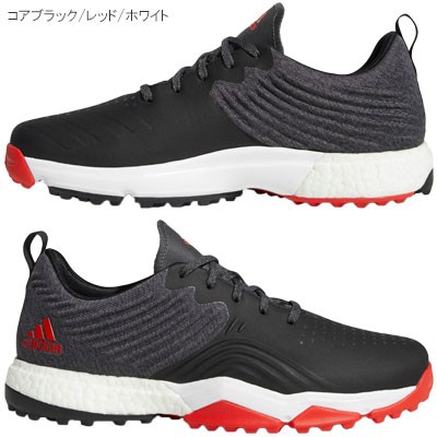 adidas アディパワーフォージド S （コアブラック/ レッド / ホワイト） B37175 ゴルフシューズの商品画像