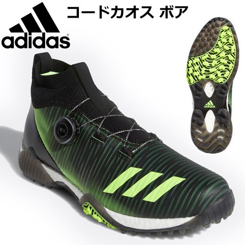 adidas コードカオス ボア （コアブラック/シグナルグリーン/フットウェアホワイト） EE9105 ゴルフシューズの商品画像