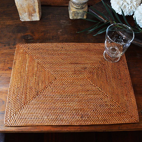 [6 month last third arrival expectation ] Asian miscellaneous goods burr (ata place mat square type ) place mat ata ethnic 