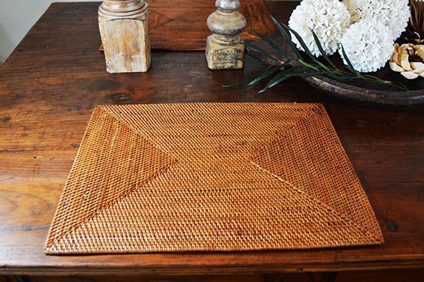 [6 month last third arrival expectation ] Asian miscellaneous goods burr (ata place mat square type ) place mat ata ethnic 