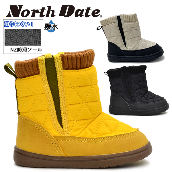  North Date Kids Junior детские ботинки снегоступы . скользить внутри сторона застежка-молния водоотталкивающий winter snow North te-toNorth Date TJ2331 TJ32331 BOS