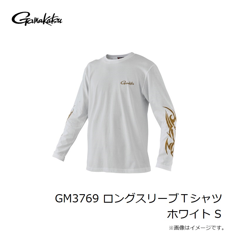  Gamakatsu GM3769 длинный рукав футболка белый S