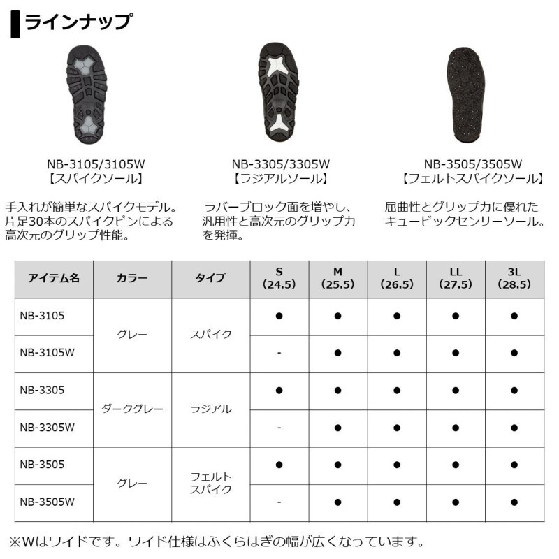  Daiwa NB-3305 Daiwa Neo boots dark gray LL
