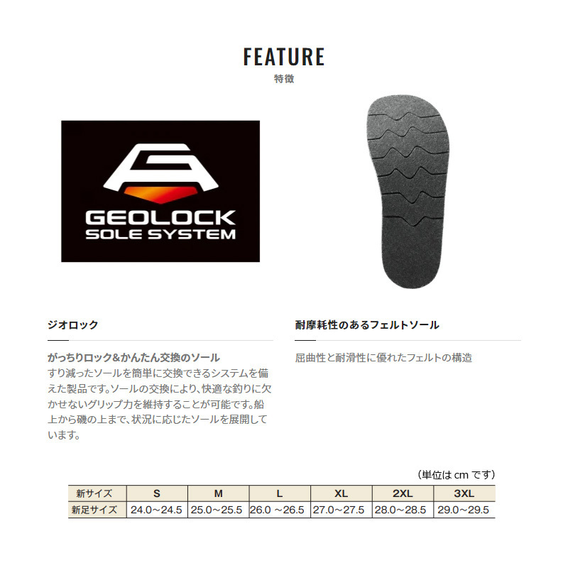  Shimano KT-002V geo lock cut felt sole kit middle break up XL dark gray 