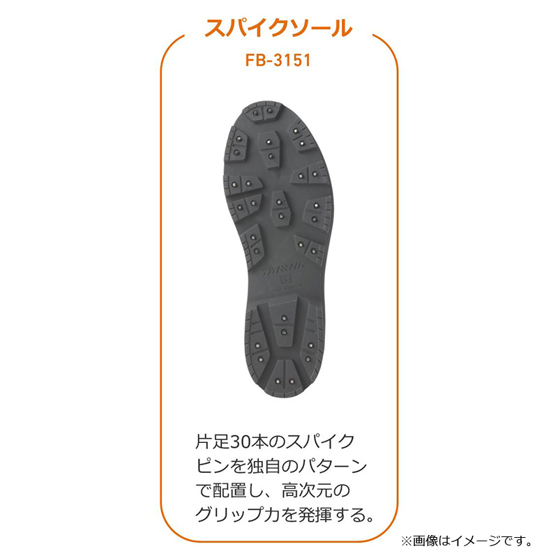  Daiwa FB-3151 fishing boots ( spike ) khaki M