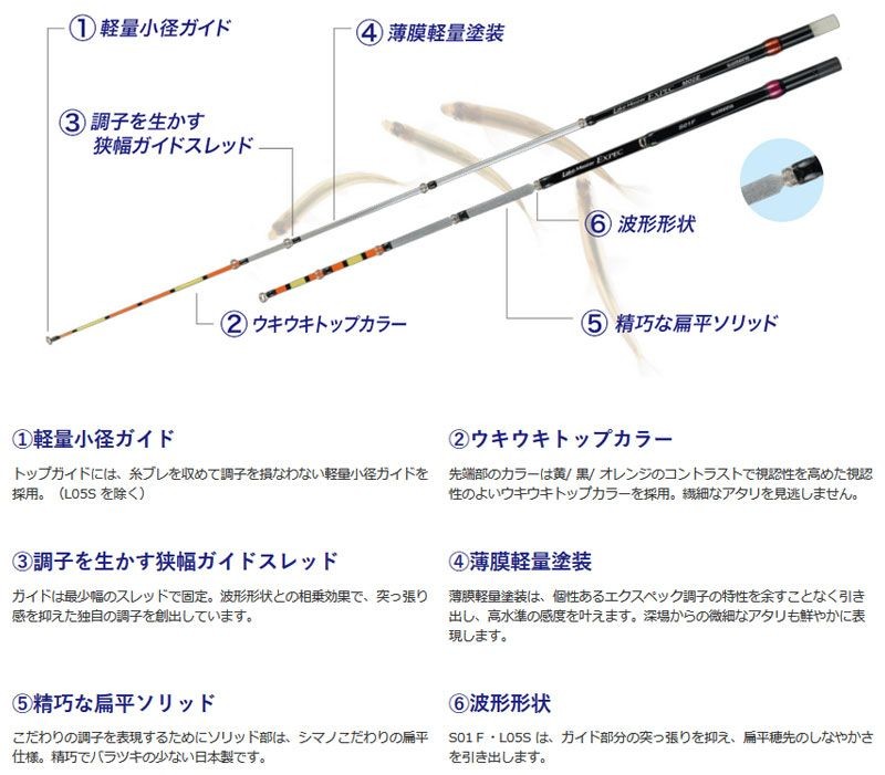  Shimano Ray k master EXPEC MX0E / pond smelt tip 