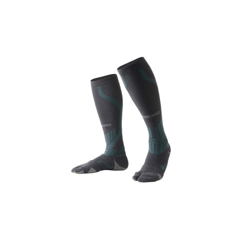  Shimano SC-010V angler support warm socks crack M charcoal 