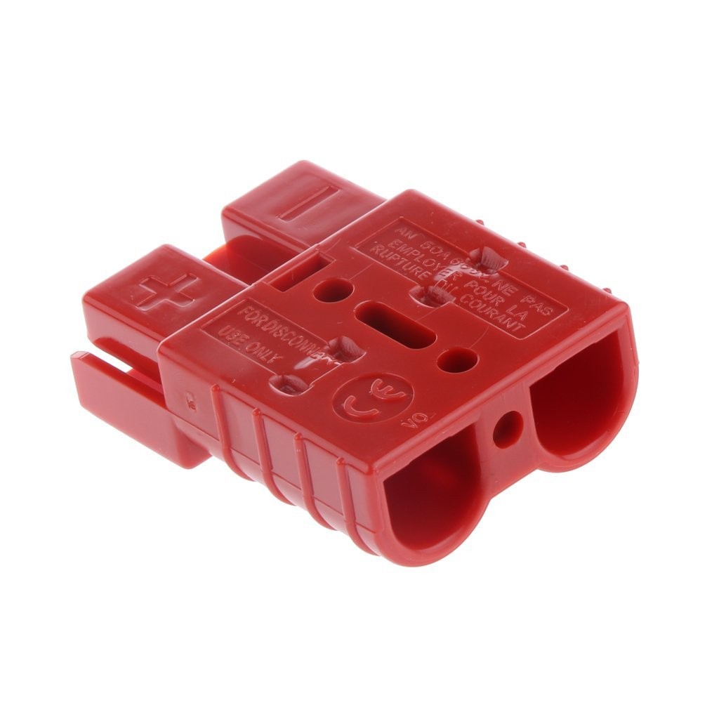  free shipping forklift connector battery *50A 600V power supply for Quick Connect winch connector red (10 piece )