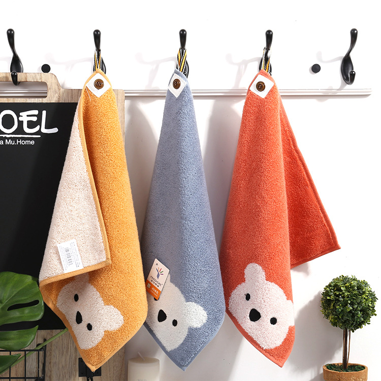  free shipping towel thick lovely bear loop attaching kindergarten child care . go in . go in .3 color set 2 pattern development 