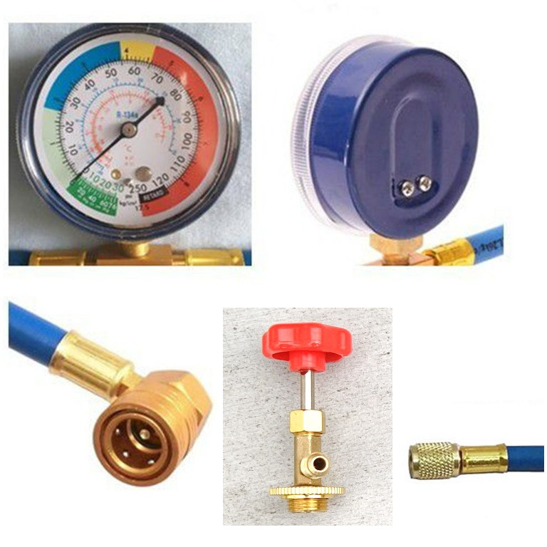  free shipping air conditioner gas Charge hose 60cm pressure gauge attaching 134a cooler,air conditioner exclusive use car air conditioner for cold .( made in Japan ) HFC-134a 1 can set cold . can cut valve(bulb) 