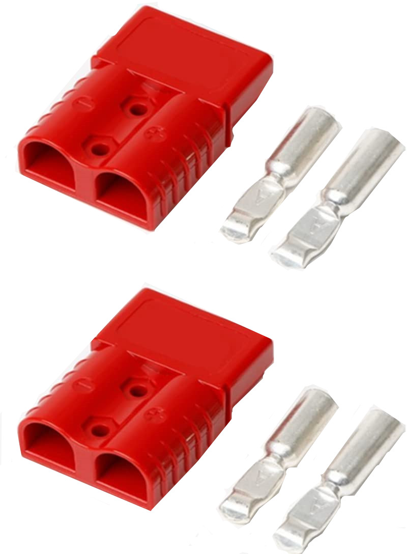  free shipping battery * power supply for quick connector Quick Connect modular power supply connector 120A 2 piece red 
