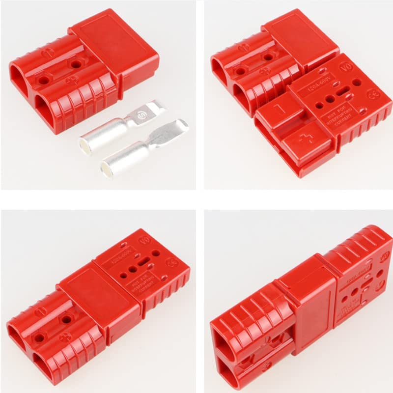  free shipping battery * power supply for quick connector Quick Connect modular power supply connector 120A 2 piece red 