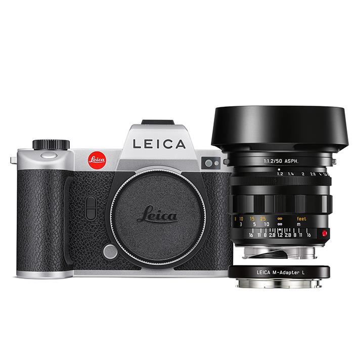 { новый товар } Leica( Leica )SL2nokti look sM50mm F1.2 ASPH. M/SL адаптор комплект серебряный 