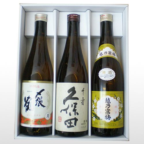  японкое рисовое вино (sake) .. сравнение комплект 720ml×3 шт. комплект .. журавль месяц Kubota тысяч ... холод слива белый этикетка бесплатная доставка Niigata . календарь день рождения День отца подарок 