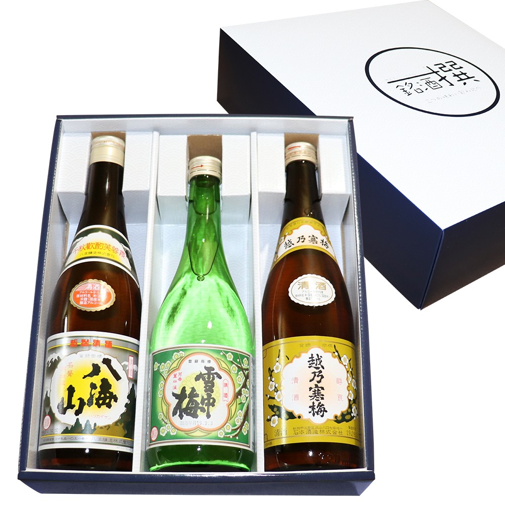  Niigata . sake .. сравнение 720ml×3 шт. комплект . море гора снег средний слива .. холод слива белый этикетка камень книга@ sake структура японкое рисовое вино (sake) sake День отца подарок 