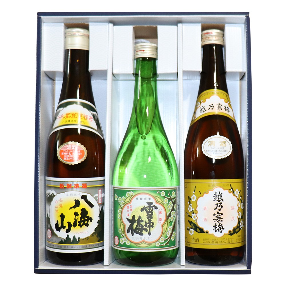  Niigata . sake .. сравнение 720ml×3 шт. комплект . море гора снег средний слива .. холод слива белый этикетка камень книга@ sake структура японкое рисовое вино (sake) sake День отца подарок 