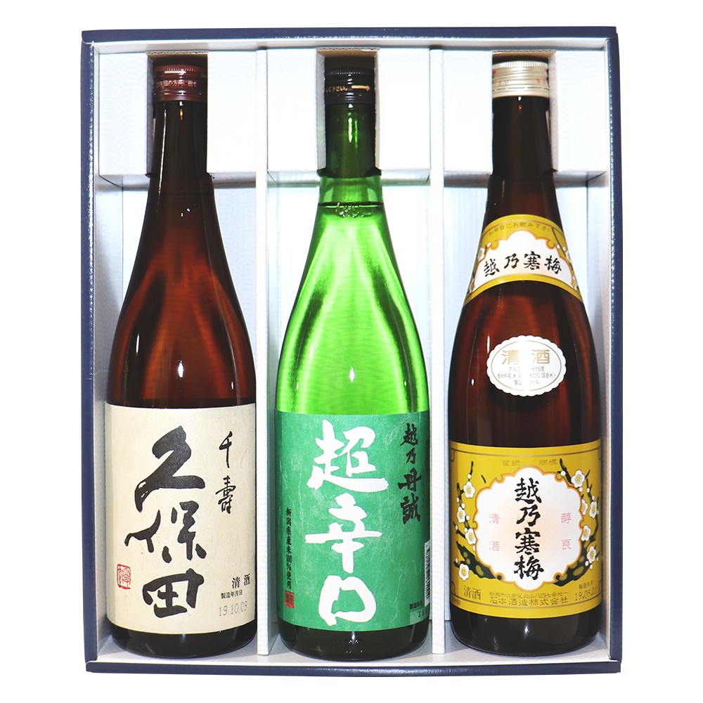  японкое рисовое вино (sake) магазин . рекомендация популярный Niigata . sake .. сравнение комплект 720ml×3шт.@ Kubota тысяч ... холод слива белый этикетка .... супер .. бесплатная доставка Niigata День отца подарок 