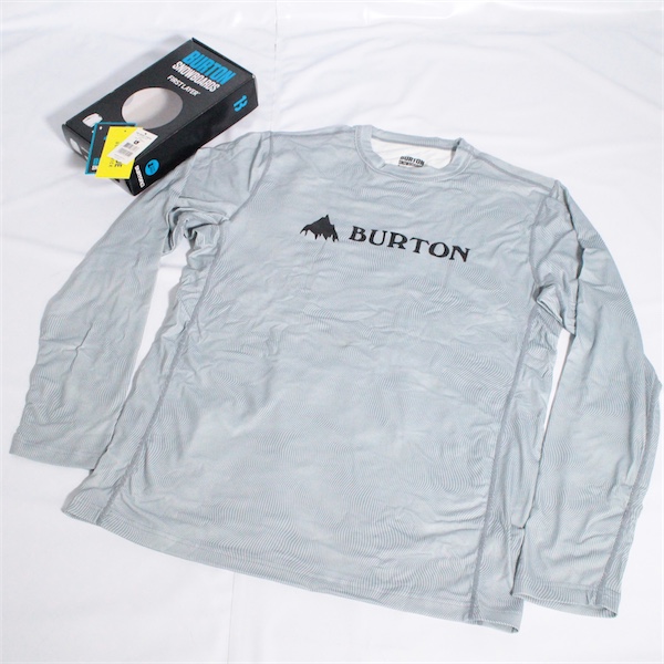  прекрасный товар BURTON First Layer Men's Midweight Crew размер L [ б/у ] сноуборд сноуборд Barton First re year нижний одежда мужской 