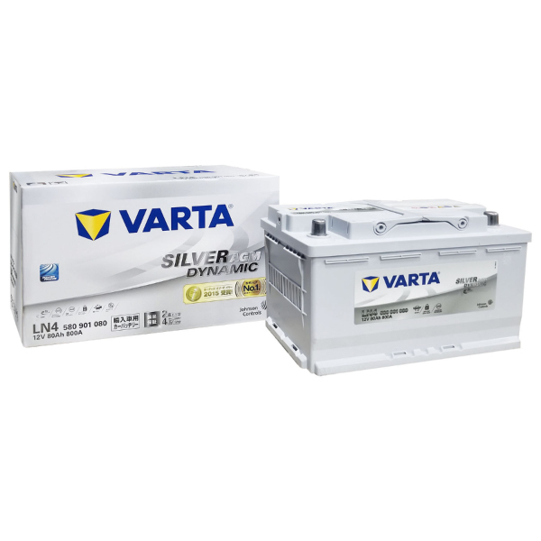 VARTA SILVER Dyamic AGM 輸入車用 アイドリングストップ車用 580 901 080の商品画像