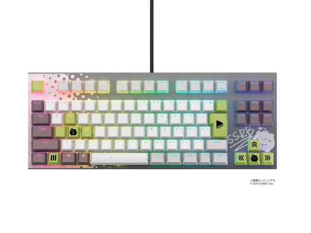 REALFORCE GX1「獅白ぼたん モデル」 ダークグレー X1UCS1 東プレ 東プレ Realforce × hololive GX1 獅白ぼたん モデル 日本語