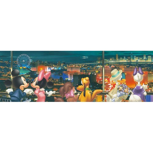 テンヨー ジグソーパズル ディズニー 恋人たちのナイトビュー ぎゅっとシリーズ 456ピース 18.5x55.5cm DG-456-725 ジグソーパズルの商品画像