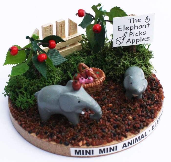 bi Lee. ручная работа кукольный дом комплект Mini Mini животное комплект [ слон ]