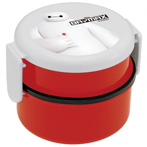 丸型 ランチボックス フォーク付 500ml （レッド） ベイマックス ONWR1 