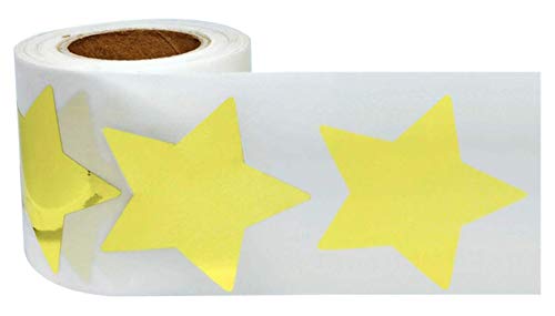 5cm large star type Star seal roll type ( Gold / metallic lustre type, 5cmx5cm)