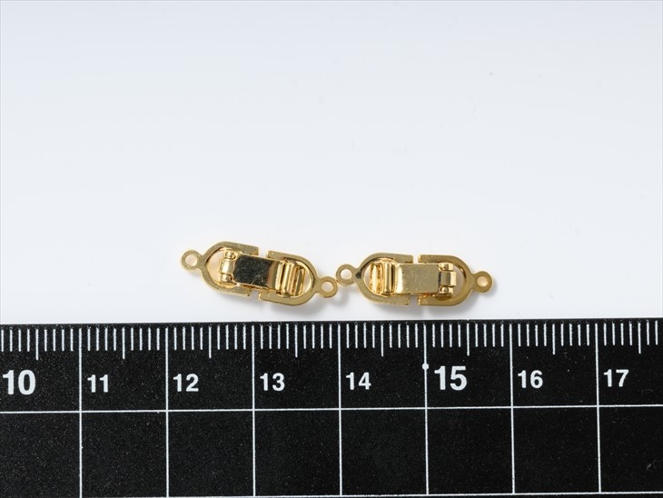  stop metal fittings middle stop *1 ream ( approximately 18mmx6mm)2 piece Gold soft hat Class p soft hat type metal fittings catch beads parts base metal fittings sub-materials handicrafts raw materials parts 