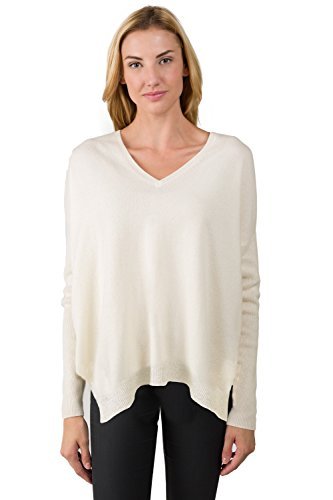 新版 J Cashmere Women S 100 Cashmere Slouchy Dolman Sleeve Double V Neck Sweate 訳ありセール格安 Lamaimuaythaicamp Com