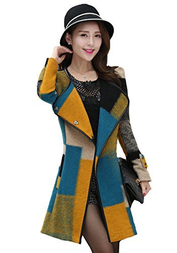 楽天市場 Queenshiny New Style Women S Wool Blend Coat Jacket With Belt Multicolor L 注目の Lamaimuaythaicamp Com