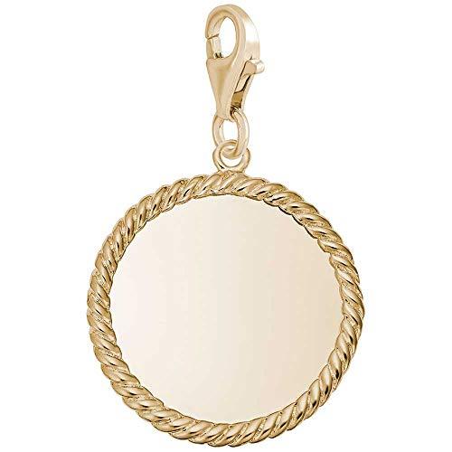 ブランド Rembrandt Small Rope Disc Charm with Lobster Clasp， 10K Yellow Gold並行輸入品　送料 【E1547702872】(56490円)