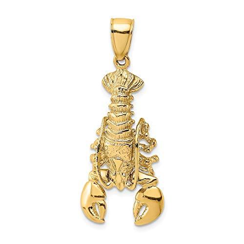 ポイント10倍 14k Yellow Gold 2 D Moveable Lobster Charm L 26 1 Mm W 15 1 Mm 並行輸入品 送料 最新コレックション Teslaimagem Com Br