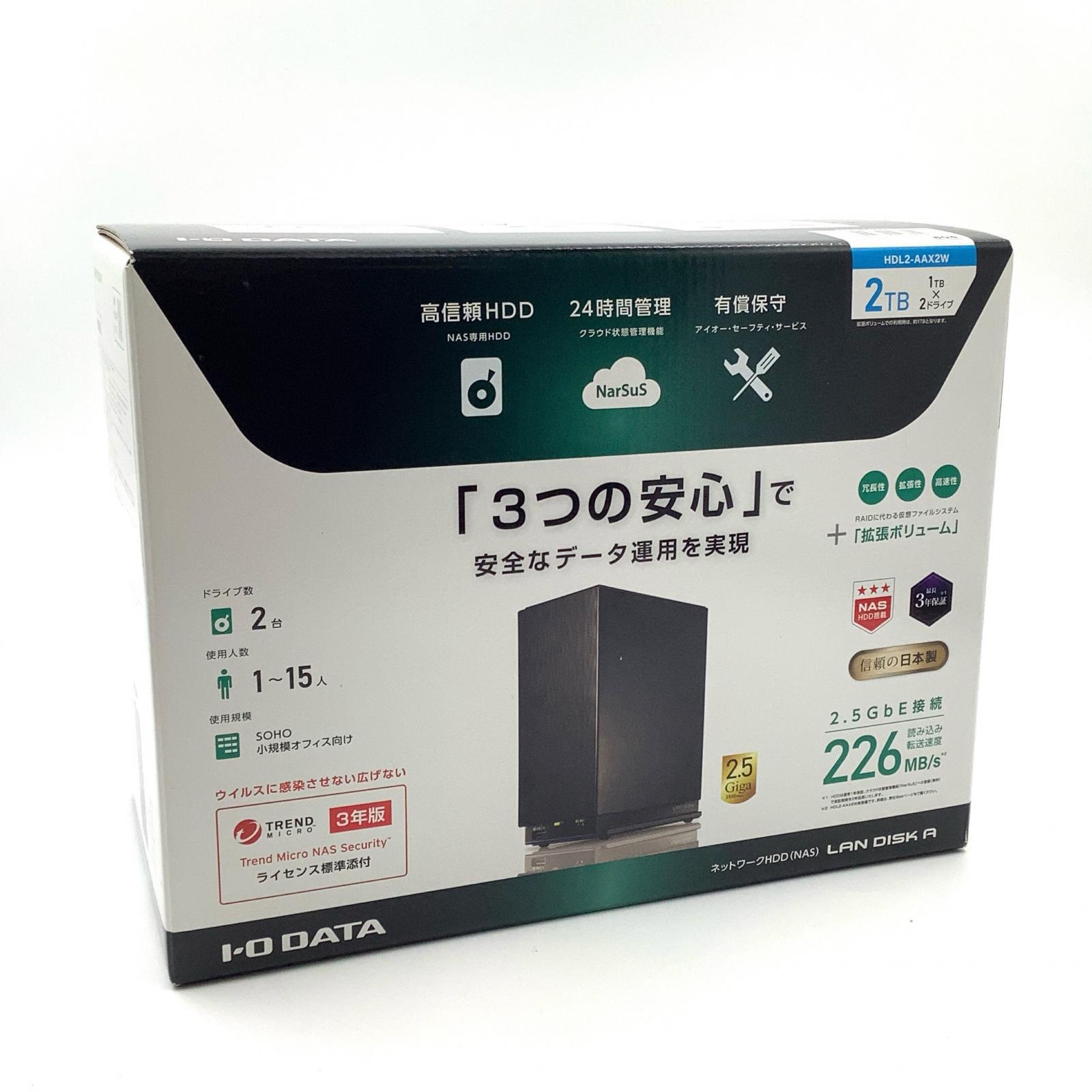 I-O DATA I-O DATA ネットワーク接続ハードディスク HDL2-TA6