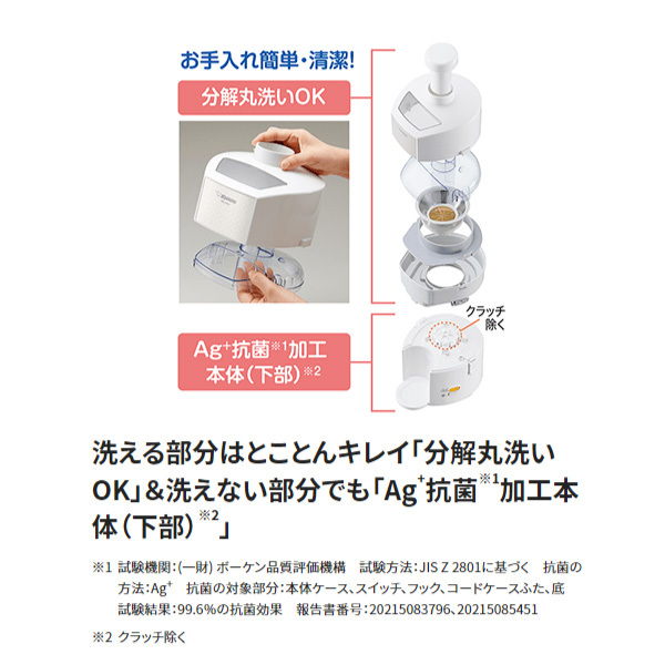 象印 ジューサー BM-JH05-WA チタンコートカッター ジュース