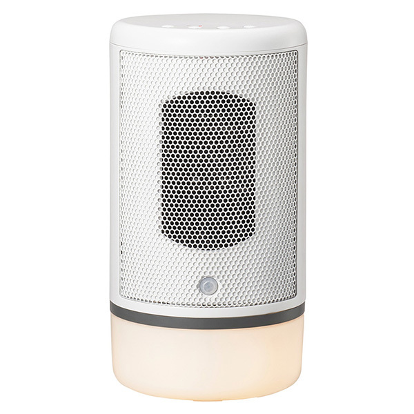 ユアサプライムス セラミックヒーター 人感センサー付き YA-SL600CM(W