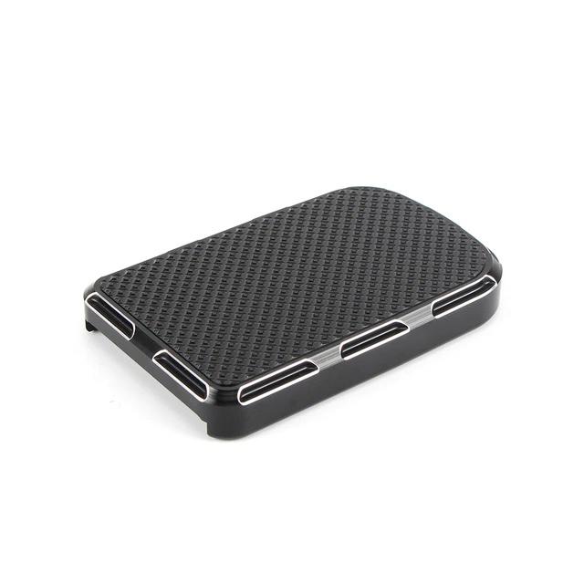 10gauge Large педаль тормоза покрытие a Len nes Harley Dyna Softail touring FLTR FLHR FLHT Black White C