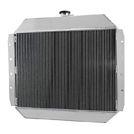 CoolingCare 3 row aluminium radiator + shroud + fan (2x12 -inch ) 1966-79 Ford F100 F150 F250 F350 pickup truck V8 for 