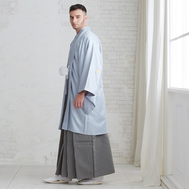 . attaching hakama man rental wedding type . gray . attaching ×. hakama graduation ceremony feather woven hakama correspondence height 163~172cm Y003-Y165