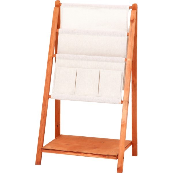 ブラウン木製マガジンラック 中型 楽天市場】レモダ 木製マガジンラック マガジンスタンド ロータイプ 3