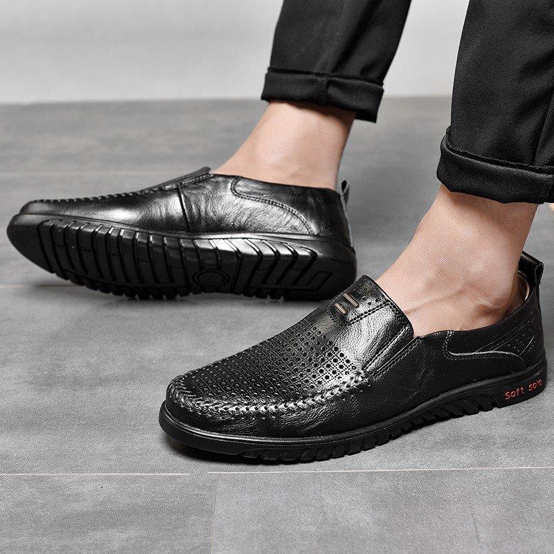  лето Loafer мужской . кожа туфли без застежки бизнес обувь casual обувь для вождения кожа обувь сетка "дышит" модный джентльмен обувь мокасины 